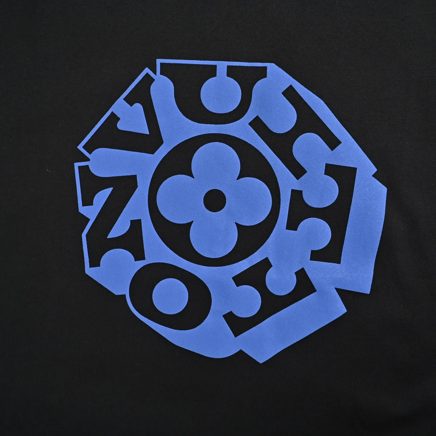 Louis Vuitton/Louis Vuitton round letter presbyopia logo foam short sleeves on the chest